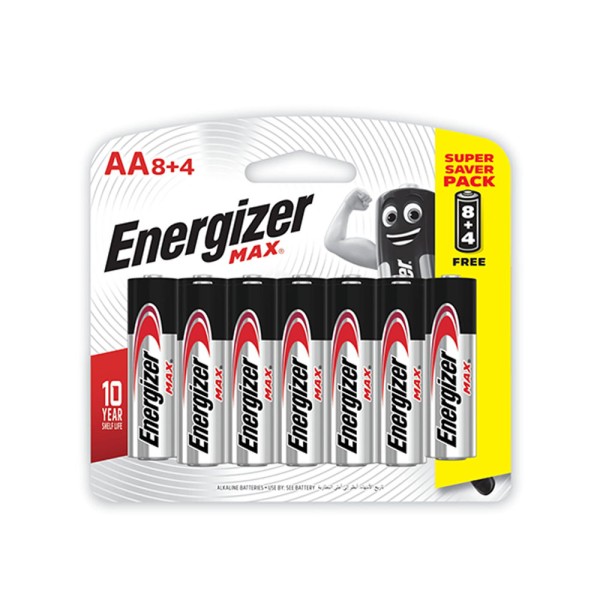 Energizer AA 8 + 4 Free 106819-V003 by Energizer
