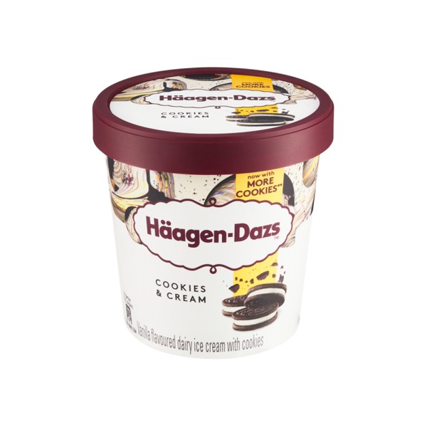 HAGEN DAZ COOKIES+CREAM