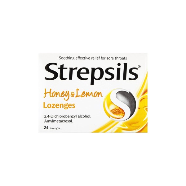 STREPSILS PASTILLE HONEY+LEMON