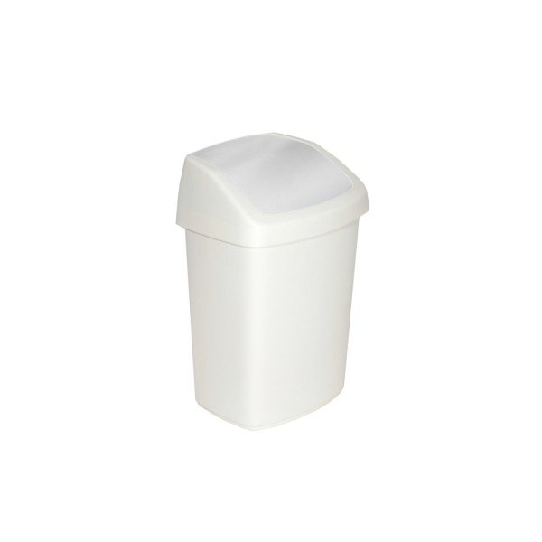 CURVER TRASH BIN SWING TOP WHITE 