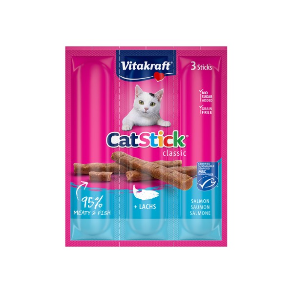 VITAKRAFT CAT MINI STICK SALMON AND FISH