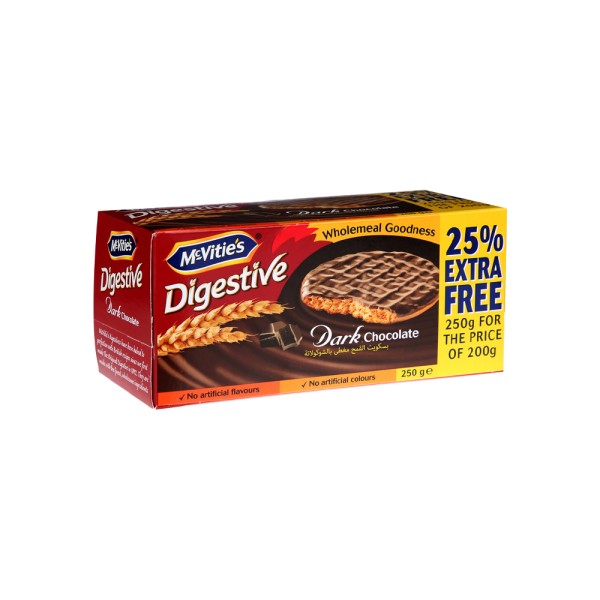 MCVITIES DARK CHOCO 25PCENT EXTRA