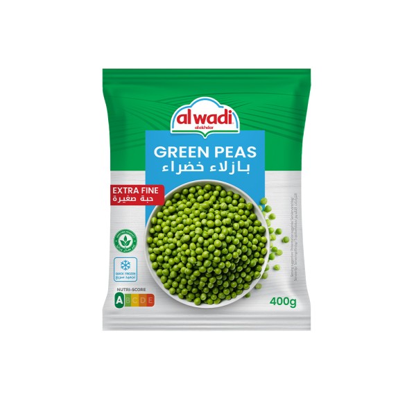 Al Wadi Al Akhdar Frozen Fine Green Peas 400g 146246-V001 by Al Wadi Al Akhdar