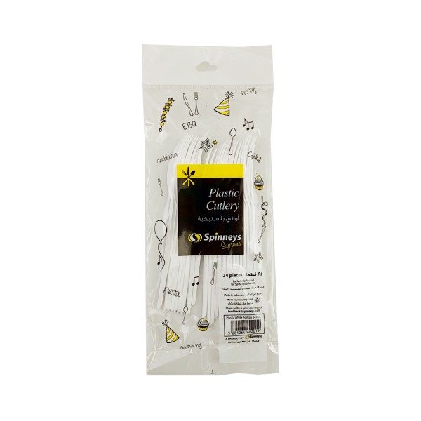 PLASTIC FORKS WHITE 171004-V001 by Spinneys Home