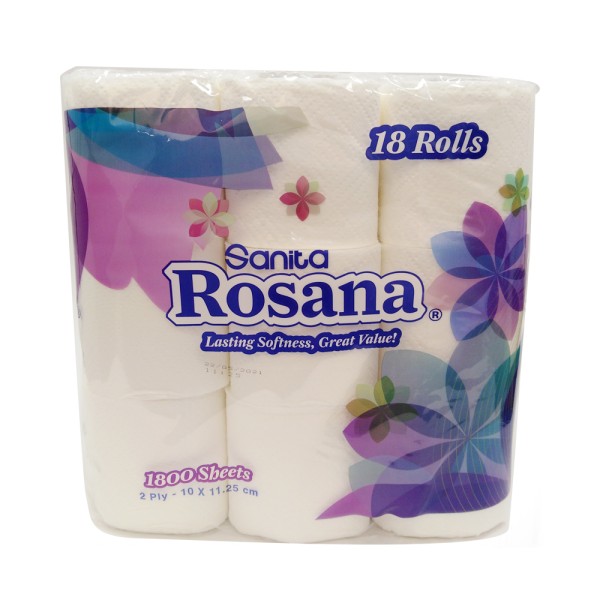 Rosana Toilet Roll 18 rolls 202868-V001 by Sanita Rosana