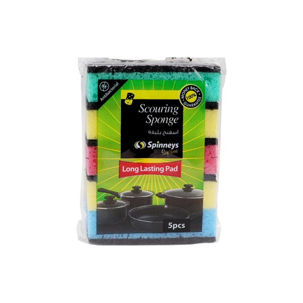 SPINNEYS ESSENTIALS ANTIBACTERIAL SCOURING SPONGE