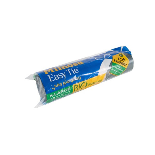 MIMOSA TRASH BAG EASY TIE BIO XL BLACK