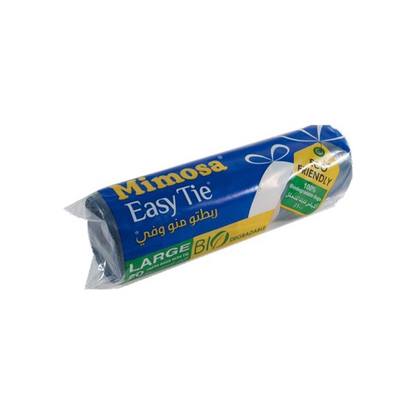 MIMOSA TRASH BAG EASY TIE BIO LARGE BLUE