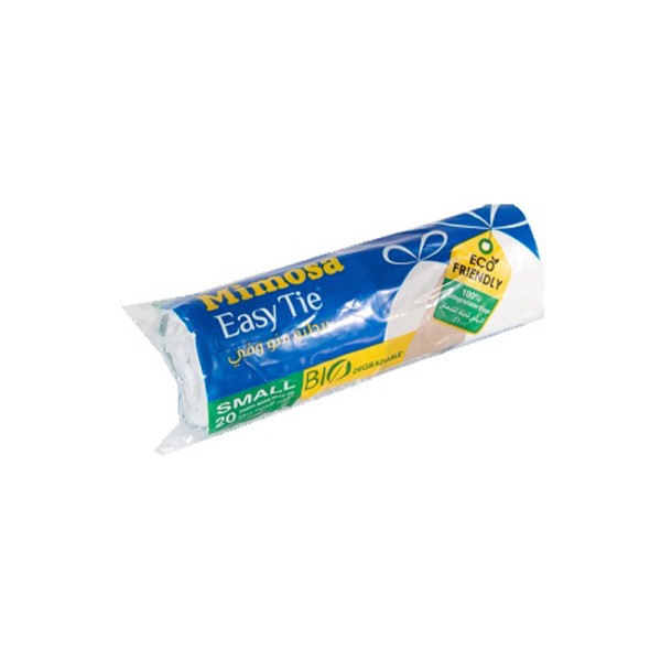 MIMOSA TRASH BAG EASY TIE BIO SMALL WHITE