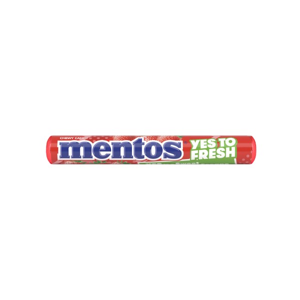 MENTOS CHEWY STRAWBERRY ROLL 252179-V001 