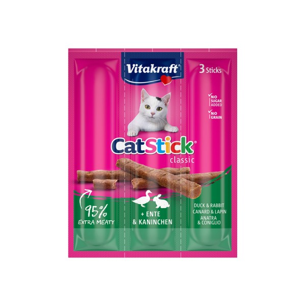 VITAKRAFT CAT MINI STICK DUCK AND RABBIT
