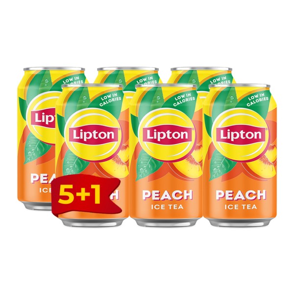 Lipton Iced Tea Peach Can 5x320ml + 1 FREE 277234-V002 by Lipton