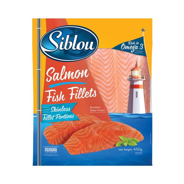 Siblou Salmon Fillets Frozen 450G 283890-V001 by Siblou