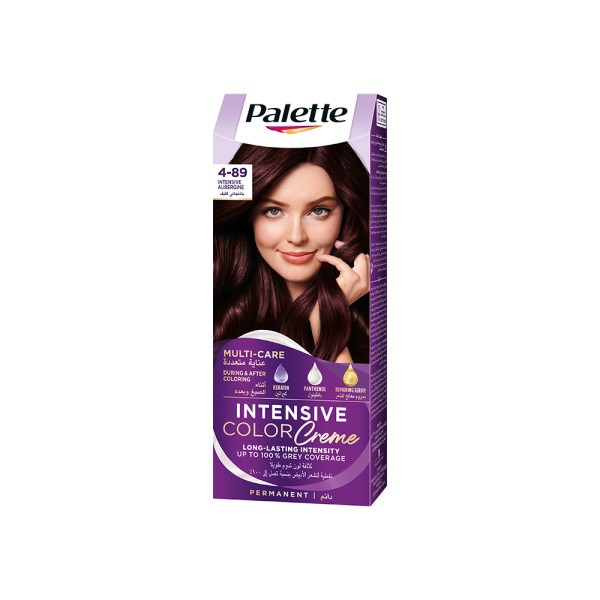 Palette Intensive Hair Color Cream With Liquid Keratin 4-89 Intensive augerbine