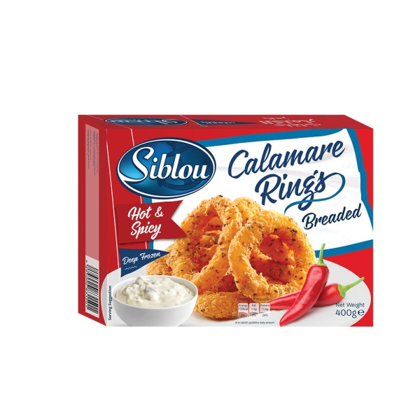 Siblou Breaded Calamar Rings Hot & Spicy - 400G 293902-V001 by Siblou