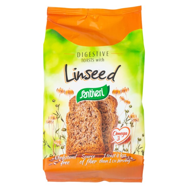 Santiveri Digestive Toasts With Linseed 300G 295549-V001 by Santiveri