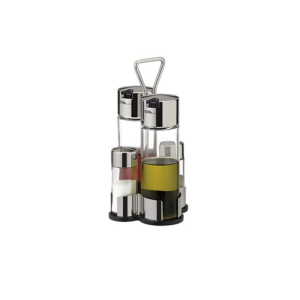 TESCOMA OIL,VINEGAR, SALT AND PEPPER SET  CLUB  
