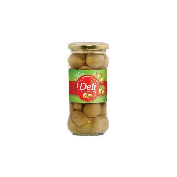 DELI MUSHROOM WHOLE IN GLASS JAR