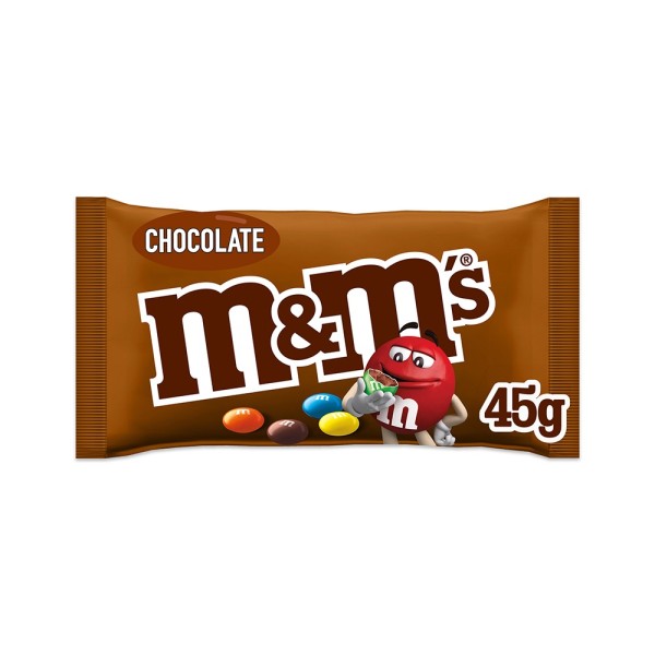 M&M's Milk Chocolate Candies Single Size Bag 45G 302679-V001 by Mars