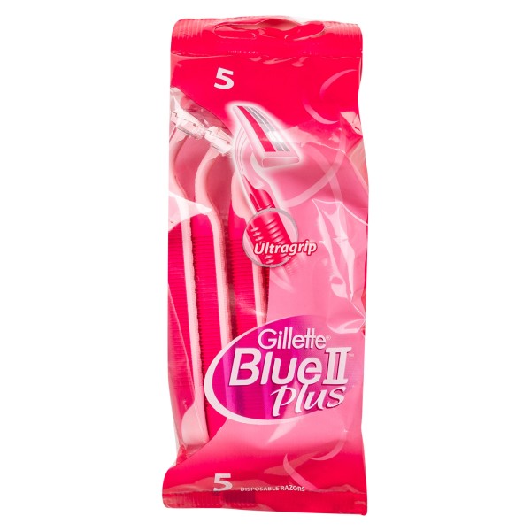 Gillette Venus Blue II Plus Ultra Grip Disposable Razor 5 count 305597-V001 by Gillette