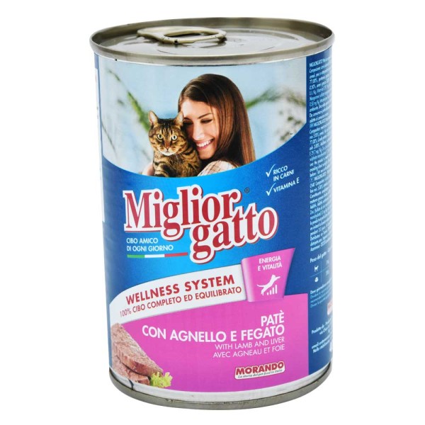Miglior Cat Food Lamb And Liver - 405G 310361-V001 by Miglior Cane