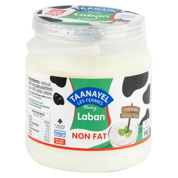 Taanayel Les Fermes Laban Non Fat 1Kg 311630-V001 by Taanayel Les Fermes