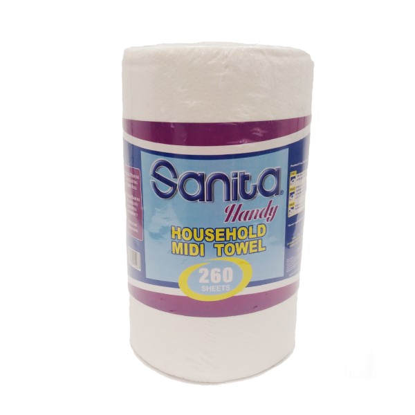 HANDY TOWEL 260 SHEET MID ROLL 312996-V001 by Sanita