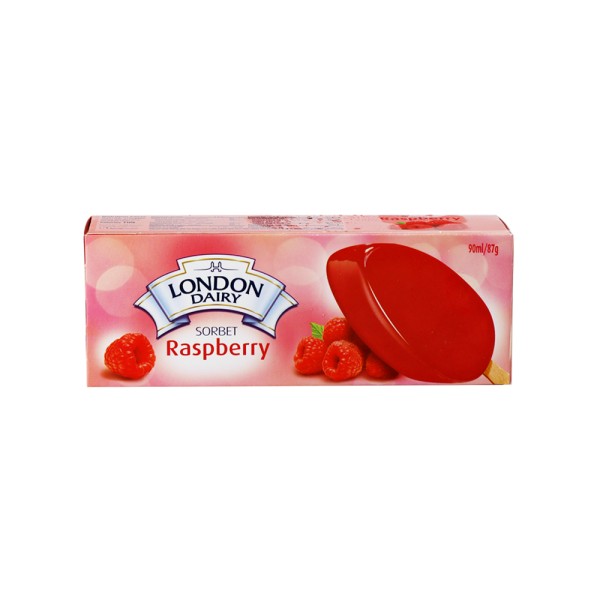 LONDON DAIRY SORBET STICK RASPBERRY