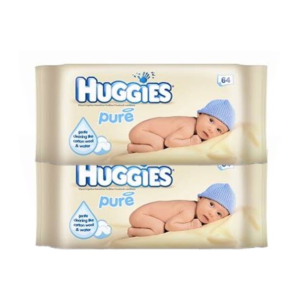 HUGGIES WIPES PURE 2x25PCUT