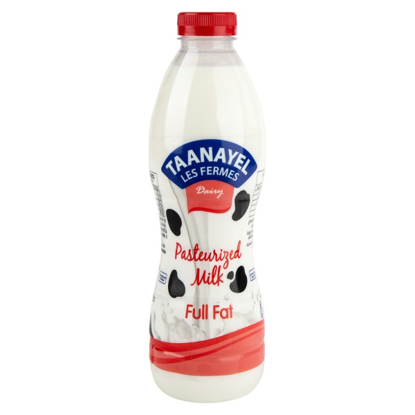 Taanayel Les Fermes Fresh Milk Full Fat 1L 332719-V001 by Taanayel Les Fermes