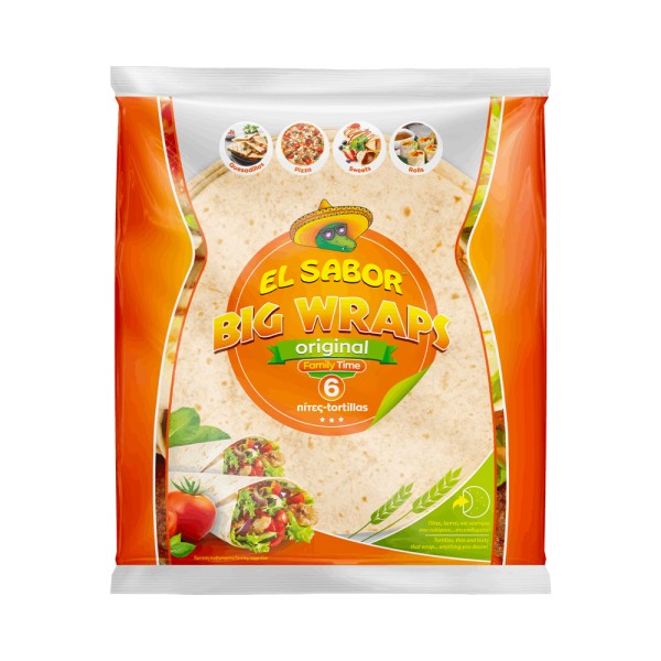 El Sabor Big Wraps 6pc 337543-V001 by El Sabor