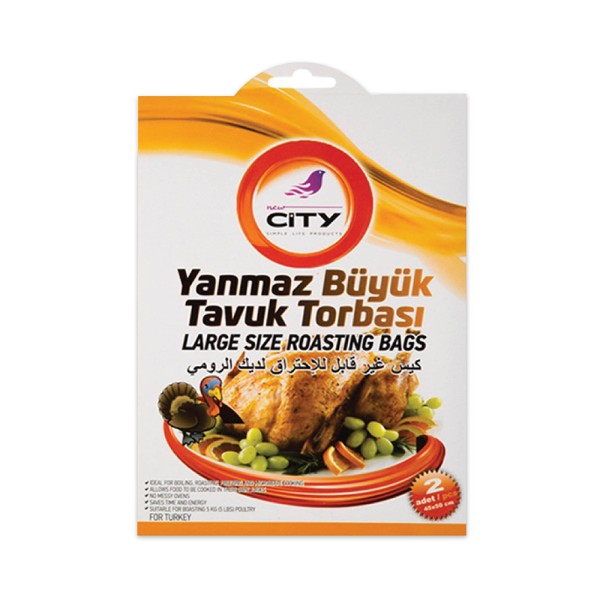 New City 2Xturkey Roasting Bags - 45X50C 347825-V001 by New City