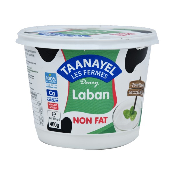 Fermes Taanayel Laban 0 fat 400g 348114-V001 by Taanayel Les Fermes