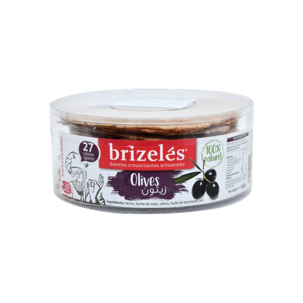Brizeles Galettes Olives 20PC- 160g 351870-V001 by Brizelés
