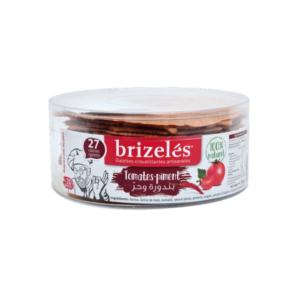 Brizeles Galettes Tomates + Piment 20PC- 160g 351876-V001 by Brizelés