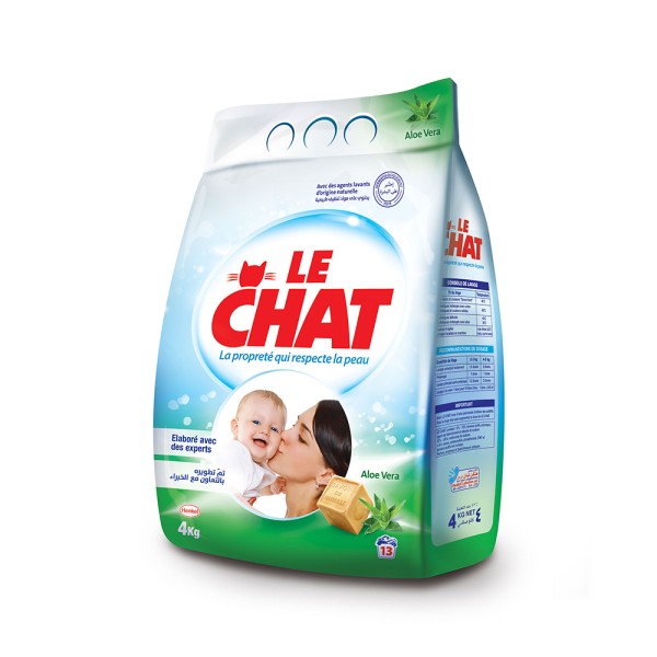 Le Chat Powder Laundry Detergent Aloe Vera 4 KG 362537-V001 by Le Chat