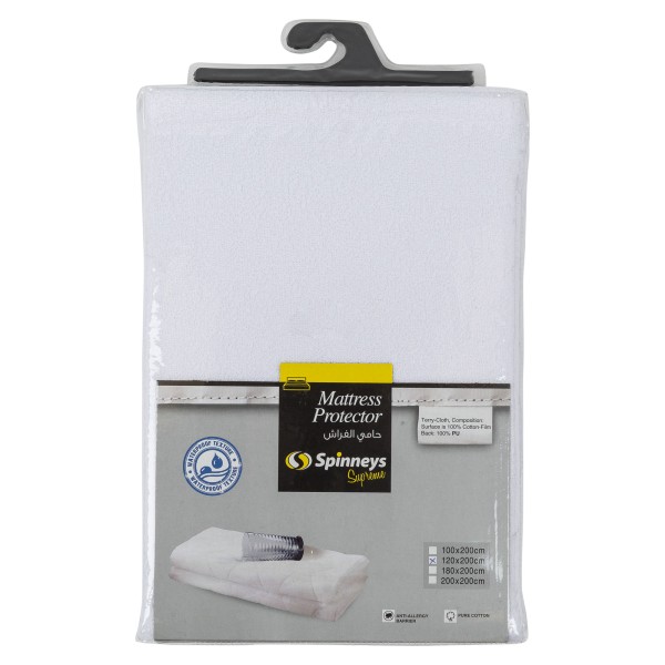 Spinneys Mattress Protector 120X200Cm 368173-V001 by Spinneys Home