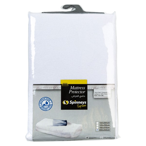 Spinneys Mattress Protector 200X200Cm 368177-V001 by Spinneys Home