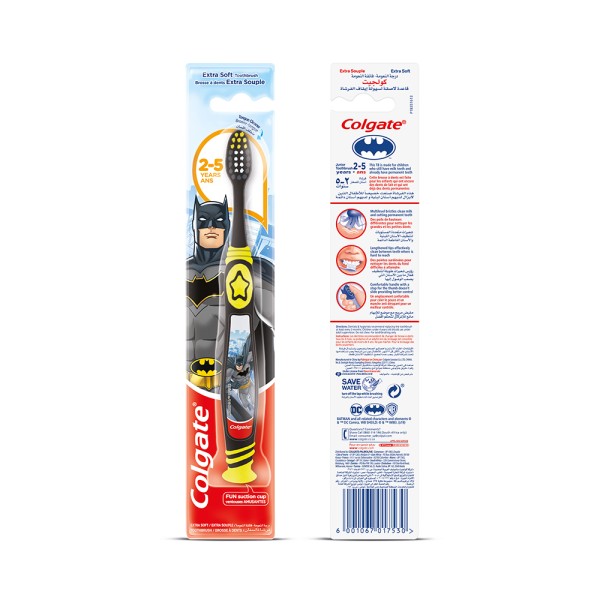 Colgate Kids Toothbrush Barbie/Batman Assorted 25 Years Extra Soft Manual Toothbrush 1pk 369018-V001 by Colgate