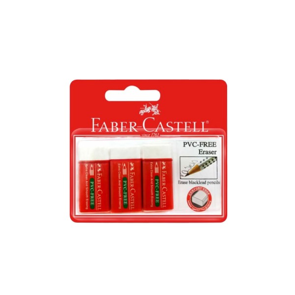 FABER CASTELL WHITE ERASERS S