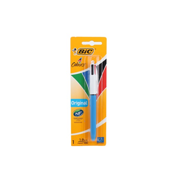 BIC 4 COLORS MEDIUM BLISTER 1 ASS