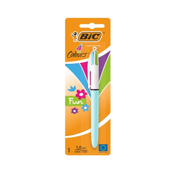 BIC 4 COLORS FASHION BLISTER 1 ASS