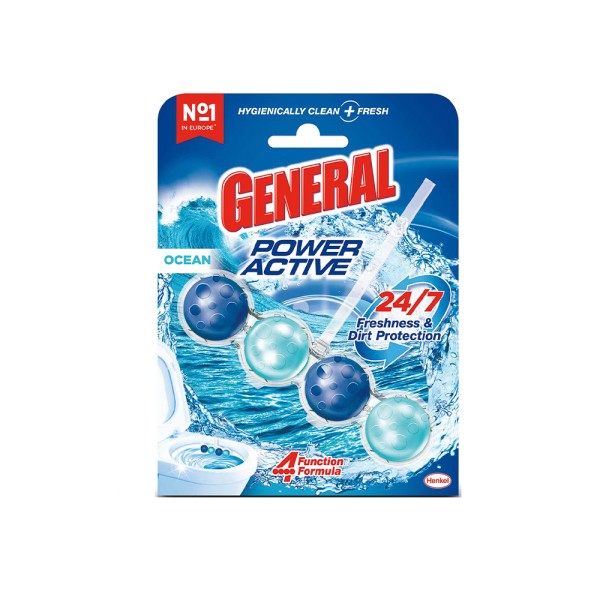 General Toilet Cleaner Power Active Ocean Rim block 50 g 375307-V001 by Der General