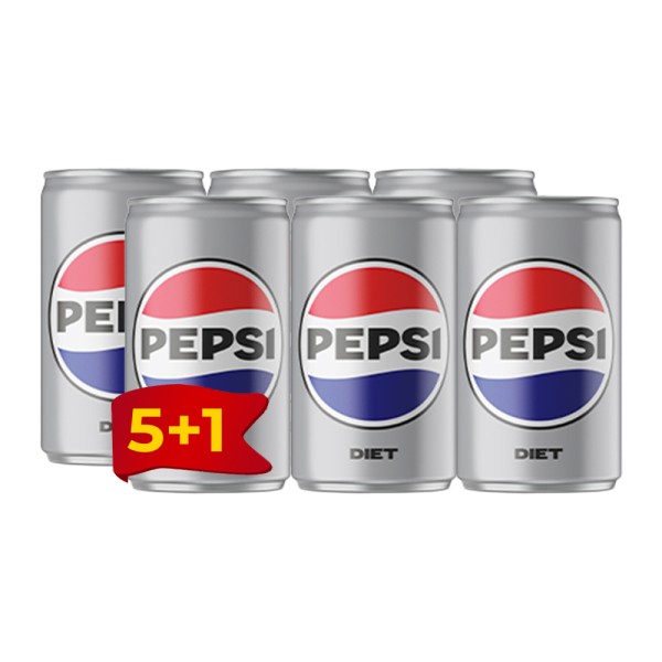 PEPSI  DIET CAN+35ML 5+1 FREE
