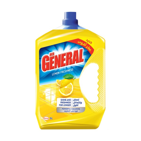 Der General All purpose Cleaner Liquid  New Shine  & Freshness with Stronger Perfume  5L Lemon 379784-V001 by Der General