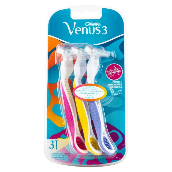 Gillette Simply Venus Disposable Razor 3 Count 383485-V001 by Gillette