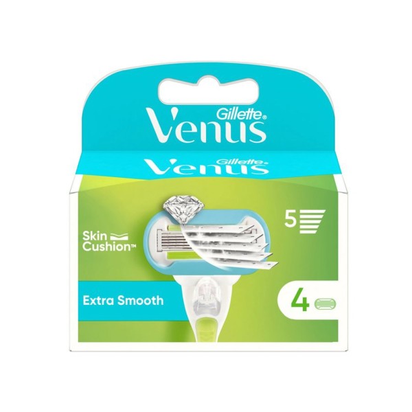Gillette Venus Extra Smooth 5-Diamond-epilade Refill Heads 4 Count 383489-V001 by Gillette