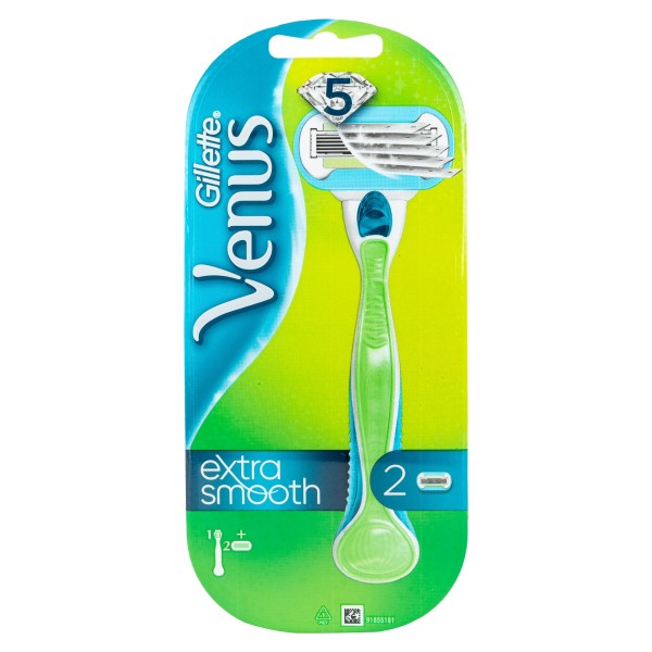 Gillette Venus Extra Smooth 5-Diamond-epilade Razor 1 Handle & 2 Refill Heads 383490-V001 by Gillette