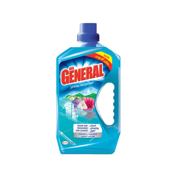 Der General All purpose Cleaner Liquid  New Shine  & Freshness with Stronger Perfume  1,5L Spring Mountain 388421-V001 by Der General
