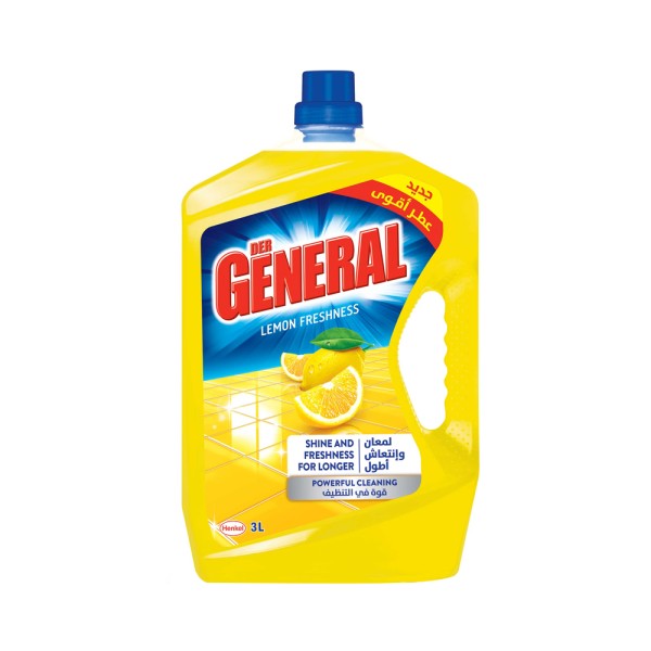 Der General All purpose Cleaner Liquid  New Shine  & Freshness with Stronger Perfume  3L Lemon 388427-V001 by Der General